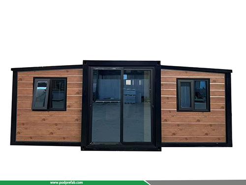 20ft Foldable and Collapsible Prefab Modular House Double-Wing Expandable Container House