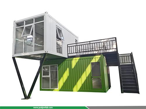 Commercial Street Prefab Container Building Custom Modular Container Retail Street