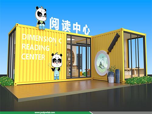 Container Reading Room Modular Reading Space Eco-Friendly Reading Hub