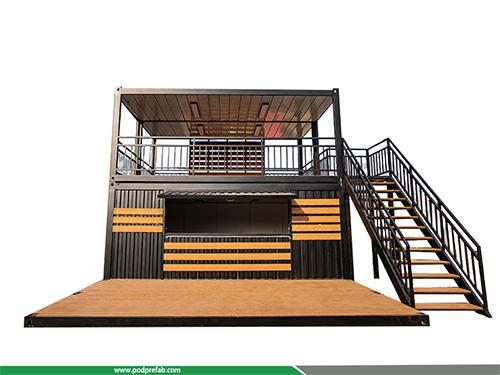 Prefabricated Container Cafe Aesthetic Container Building for Coffee Shop